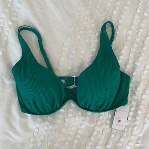 NWT Shade & Shore Teal swim suit top
